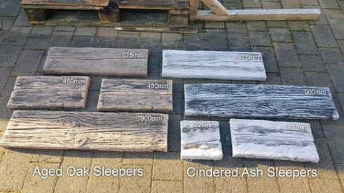 Wood effect concrete garden - effect,