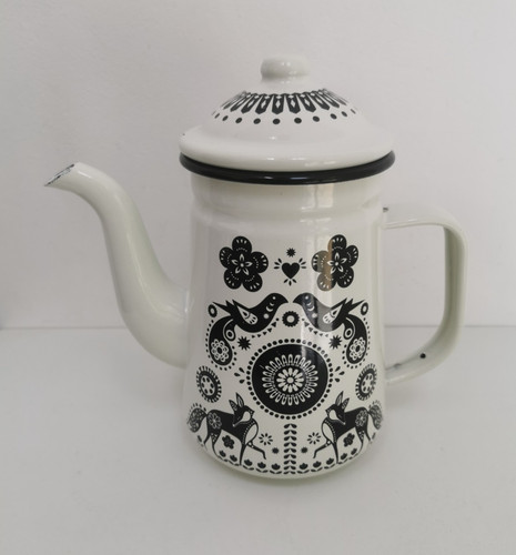 Folklore enamel coffee pot by - pot,