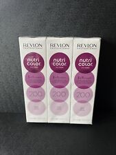 3 Pack Revlon Professional Nutri Color Creme 200 Violet 100ml 3 in 1 Colour R10