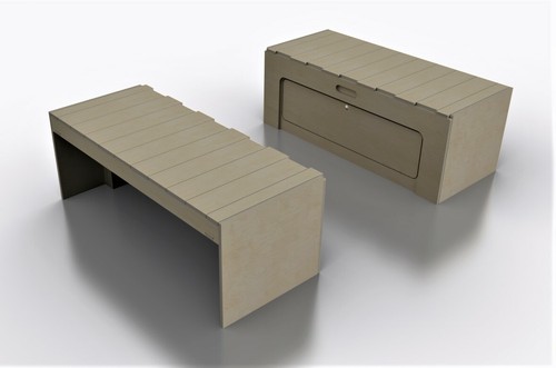 Twin sliding camper - camper, bed