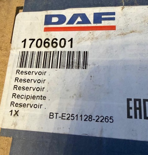 Daf air compressor - air, reservoir
