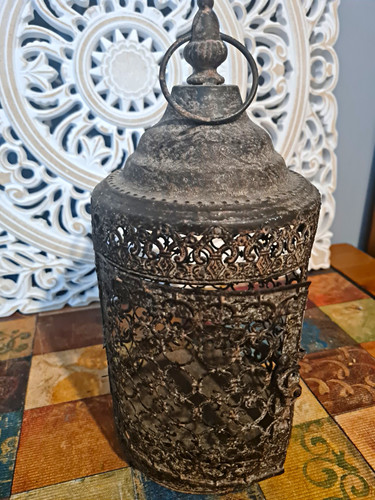 Rustic brown metal decorative