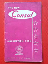 1956 FORD CONSUL Mk2 Instruction Book Owners Manual - Excellent Condition!