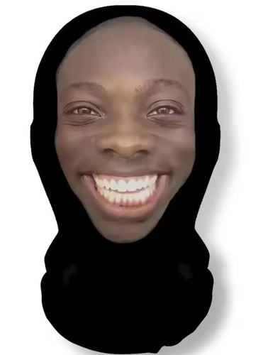 Funny printed full face - 3d,