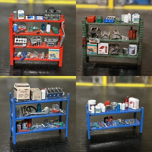 Diorama car garage props - 1/64,