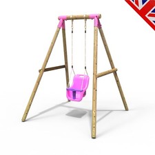 Rebo Kids Wooden Garden Swing