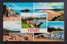 Postcard Used Five views of