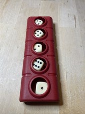 Vtg  Red Yahtzee Travel Dice