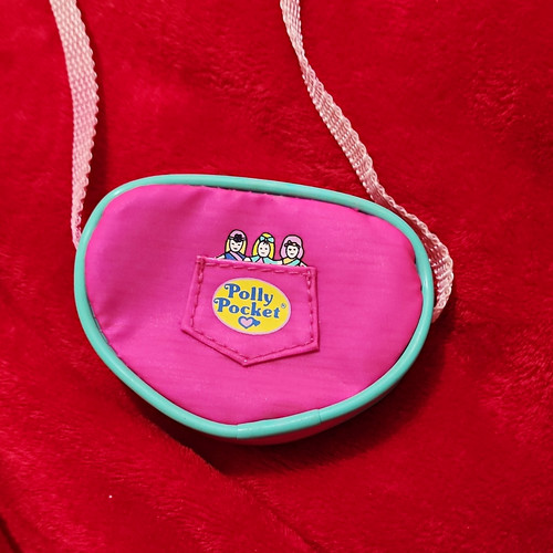 Polly pocket vintage pink oval - vintage,