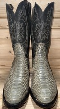 New with box Tony Lama Gold Label Vintage Boa Snakeskin Cowboy Boots