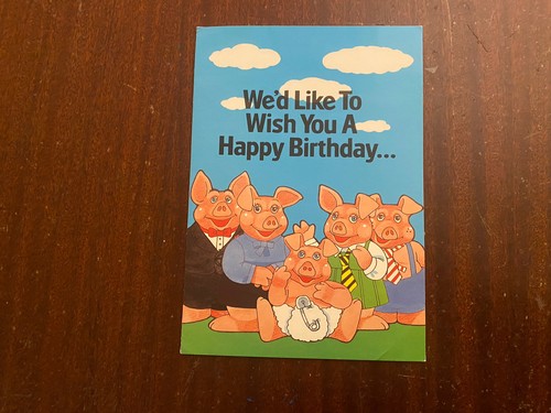Natwest pigs birthday - birthday, card