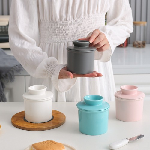 Butter cup crock with lid - crock,