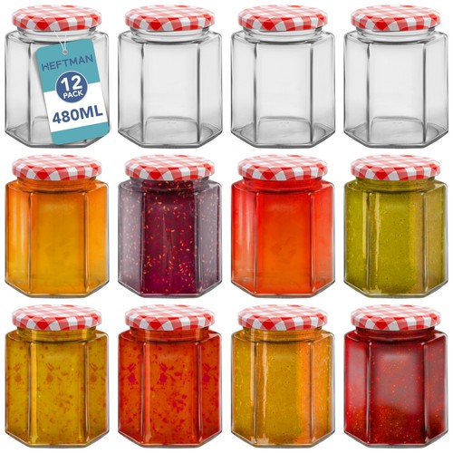 Heftman hexagonal jam - jam, jars