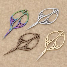 Tailor Sewing Embroidery Scissors Stainless Steel Cutter Craft Gifts Gold Silver