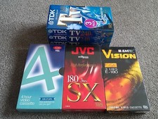 6 unopened blank VHS video