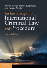 An Introduction to International Criminal Law and Procedure, Cryer, Robert, Very