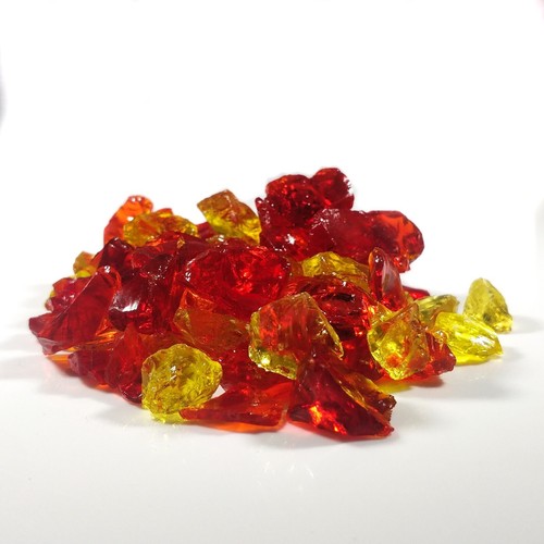 Fire red yellow crushed - fire,
