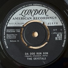 THE CRYSTALS DA DOO RON RON 7"