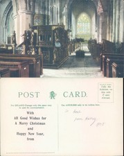 The Pulpit and Reredos St Nicholas Church Yarmouth 1905 postmark Architecture