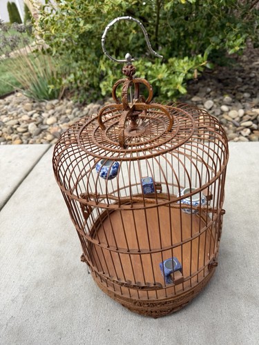 Vintage chinese bamboo - chinese, bird