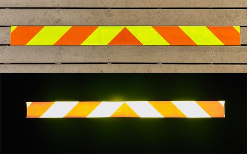 Lime orange reflective - orange,