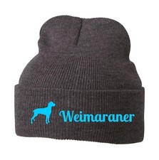 WEIMARANER Dogs Siviwonder Embroidered Beanie Knitted Hat Cap