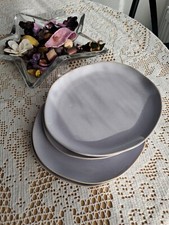Next Bella Lilac Purple 4 Dinner Side Plates Dining Tableware Crockery Organic