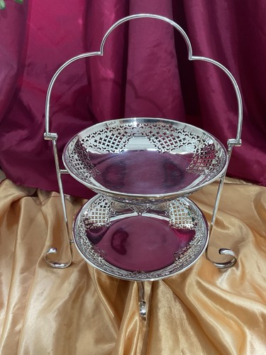 Epns vintage two tier cake - two-tier,
