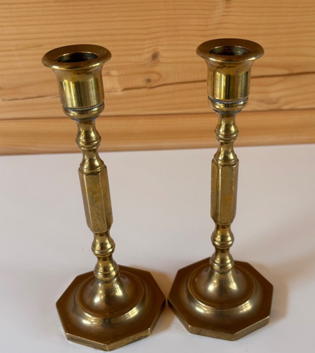 Vintage brass hexagonal - vintage,
