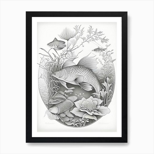 Tancho sanke koi fish - fish, haeckel