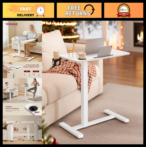 Adjustable overbed table with - overbed,
