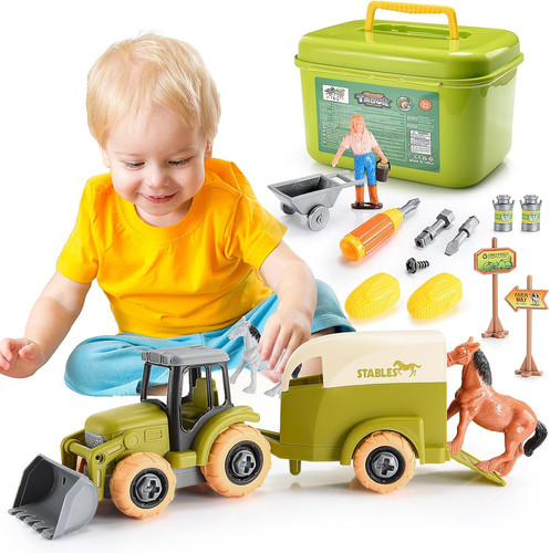 Piece building farm toys - 16,