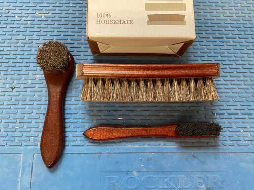 Piece horse hair shoe brush - 4-piece,