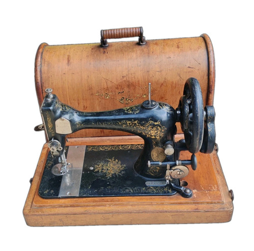 Antique singer hand crank - singer,