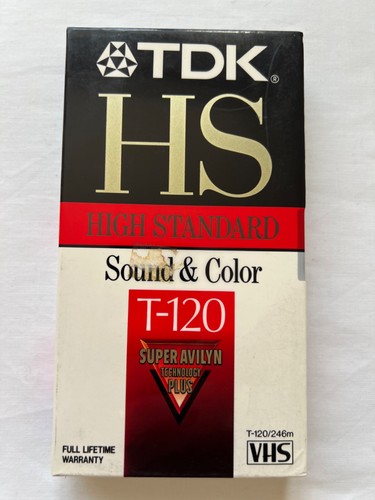 New sealed tdk t 120 - sealed, t-120
