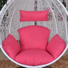 Hanging Swing Egg Chair Cushion Cover Patio  Large Round Papasan Pad Detachable