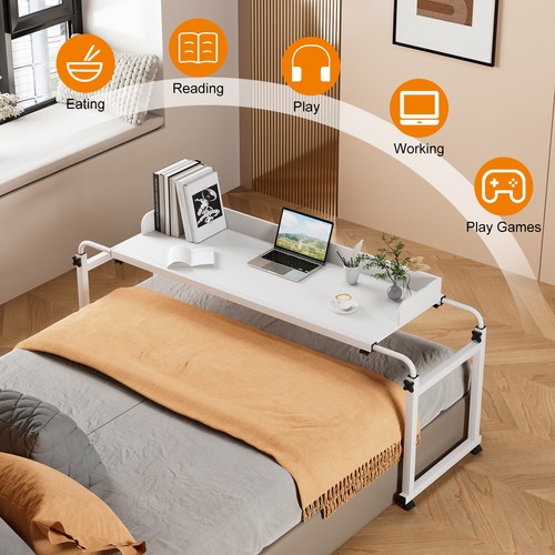 Overbed desk with adjustable - desk,