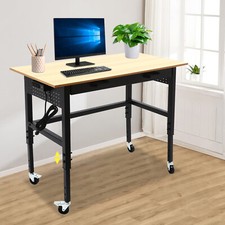 Mobile Workbench Work Bench for Garage Office Home Height Adjustable Workbench