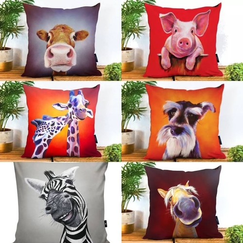 Animal suede cushion adam - animal, by