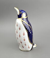 Royal Crown Derby Penguin Imari Paperweight Gold Stopper Vintage LII 1989.