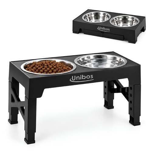 Large dog food feeding stand - large,