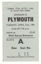 Exeter City v Plymouth Argyle