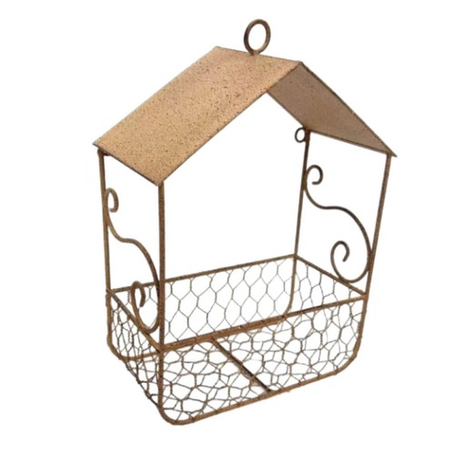 Wrought iron hanging basket - iron,