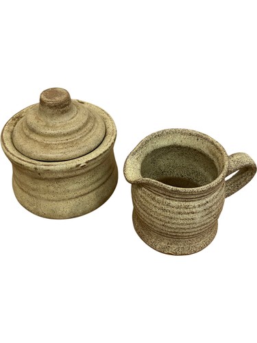 Rustic stoneware creamer - rustic, and