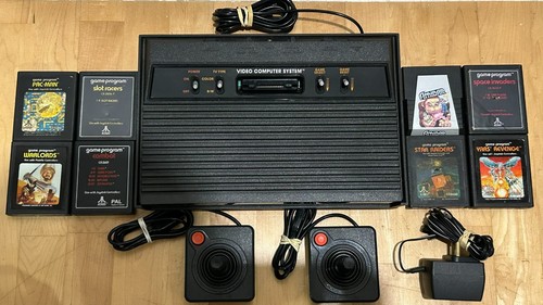 Black atari 2600 vadar - black, console