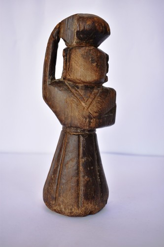 Antique wooden primitive doll - antique,
