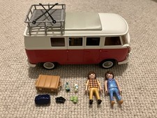 Playmobil VW Camper Van Volkswagen T1 Camping Bus 70176 - Incomplete
