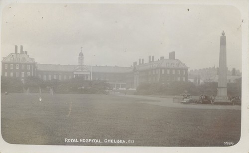 Postcard royal hospital - b/w,