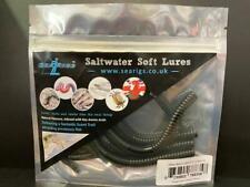 BLACK LUGWORM/PEELER CRAB/WHOLE SQUID/RAGWORM/SANDEEL FLAVOURED PLASTIC LURES