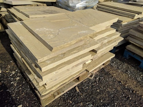 New riven yorkstone flags - new,